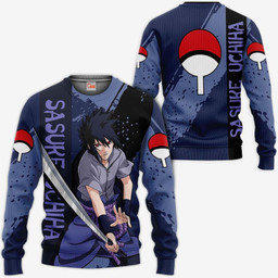 Uchiha Sasuke Hoodie Shirt Anime Jacket - 2 - GearAnime