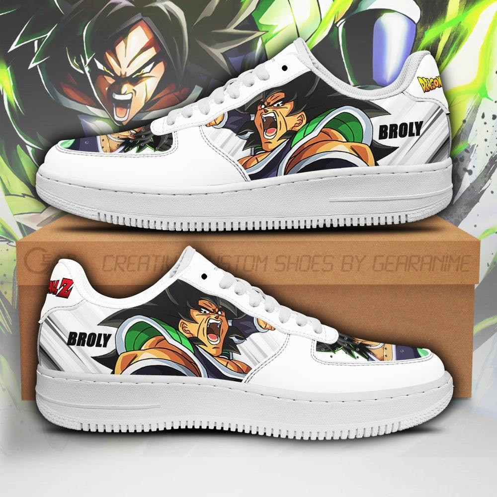 Broly Air Sneakers Custom Anime Dragon Ball Shoes Simple Style - 1 - GearAnime