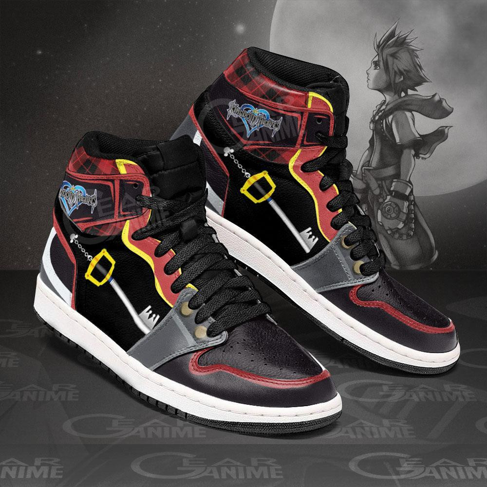 Kingdom Hearts Sora Sword Sneakers Custom Anime Shoes - 2 - GearAnime