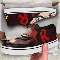 Eijiro Kirishima Red Riot Slip On Sneakers MHA Custom Anime Shoes - 3 - GearAnime