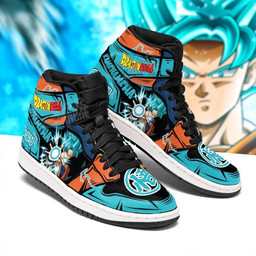 Goku Blue Sneakers Kamehameha Custom Anime Dragon Ball Shoes - 2 - GearAnime