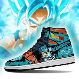 Goku Blue Sneakers Kamehameha Custom Anime Dragon Ball Shoes - 3 - GearAnime