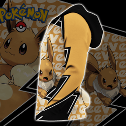 Eevee Zip Hoodie Costume Pokemon Shirt Fan Gift Idea VA06 - 4 - GearAnime