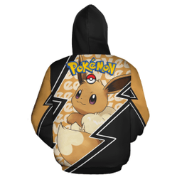 Eevee Zip Hoodie Costume Pokemon Shirt Fan Gift Idea VA06 - 3 - GearAnime