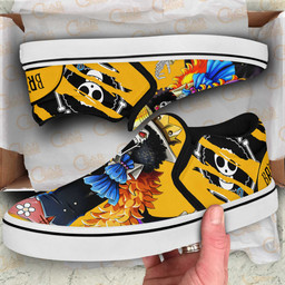 Brook Slip On Sneakers One Piece Custom Anime Shoes - 3 - GearAnime