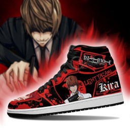 Light Yagami Sneakers Red Custom Death Note Anime Shoes Fan MN05 - 3 - GearAnime