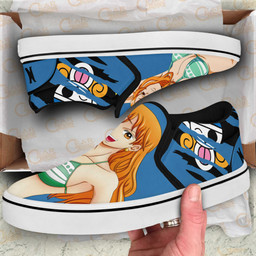 Nami Slip On Sneakers One Piece Custom Anime Shoes - 3 - GearAnime