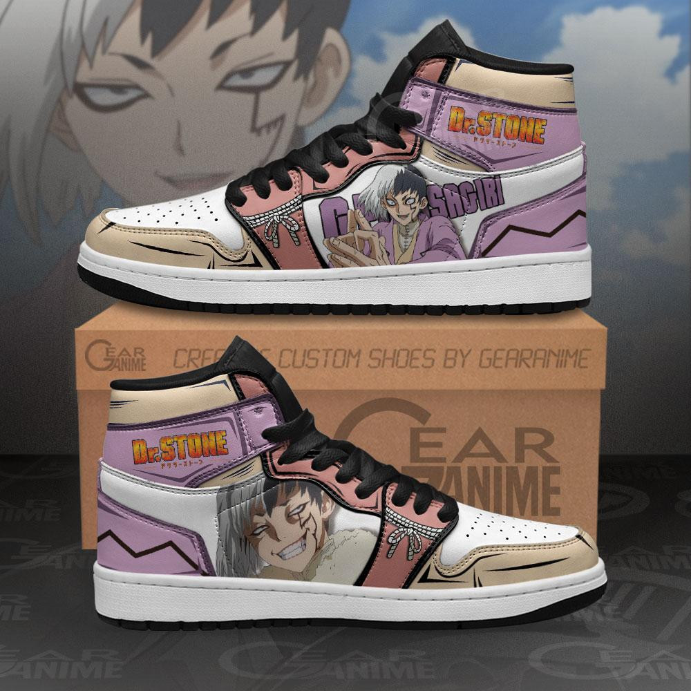 Gen Asagiri Sneakers Custom Anime Dr. Stone Shoes - 1 - GearAnime