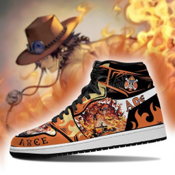 Portgas D. Ace Sneakers Custom Anime One Piece Shoes - 3 - GearAnime