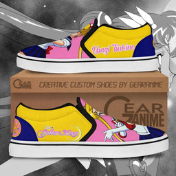 Sailor Moon Slip On Sneakers Anime Sailor Moon Custom Shoes - 2 - GearAnime