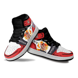 Ace Kids Sneakers Custom Anime One Piece Kids ShoesGear Anime