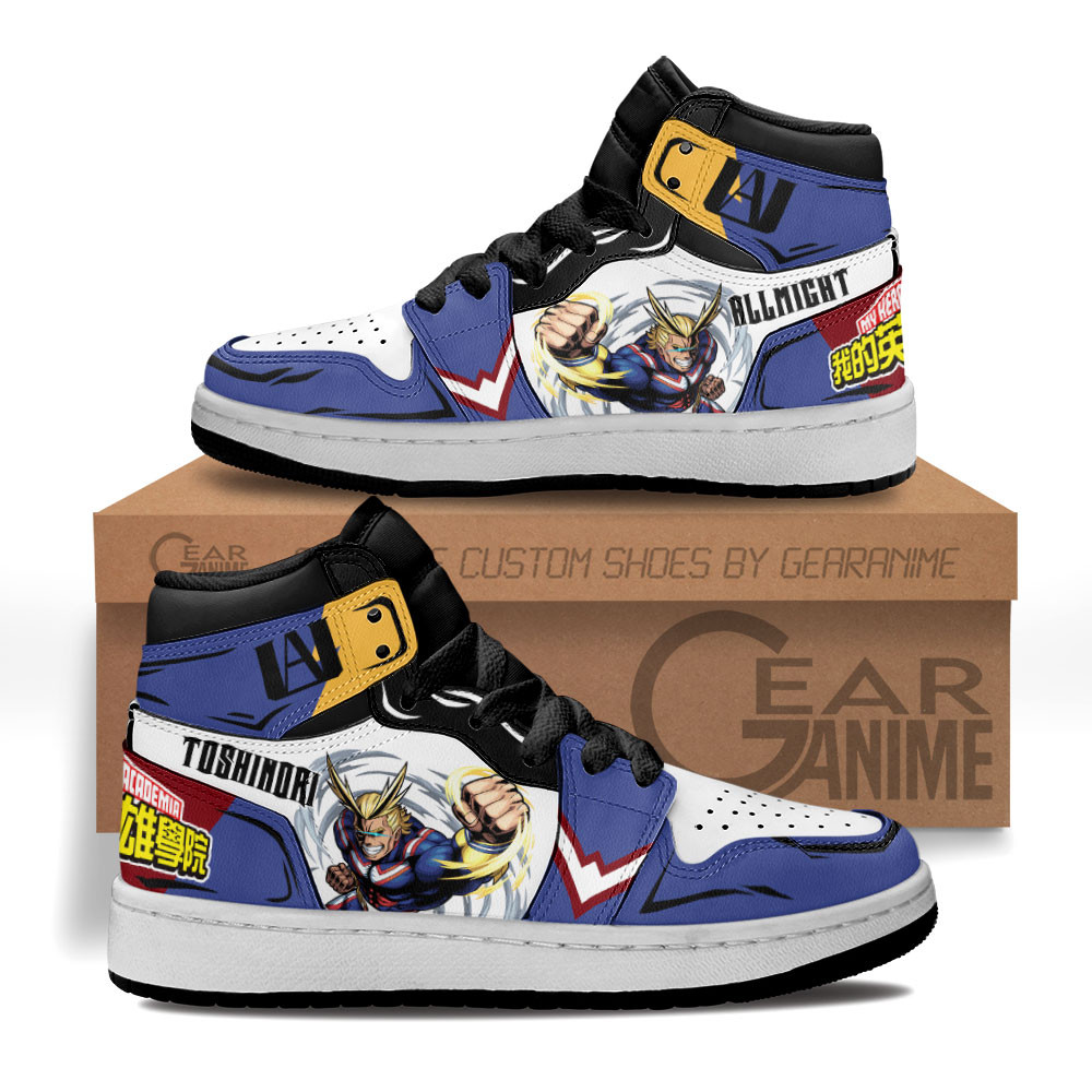 All Might Kids Sneakers Custom Anime My Hero Academia Kids ShoesGear Anime