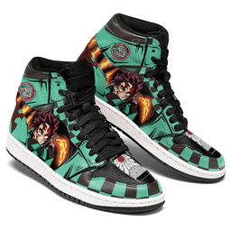 Tanjiro's Bloody Rage Sneakers Custom Kimetsu Anime ShoesGear Anime
