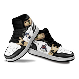 Nero Kids Sneakers Custom Black Clover Anime Kids ShoesGear Anime