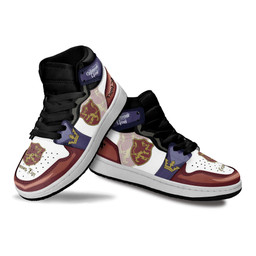 Crimson Lion Kids Sneakers Custom Black Clover Anime Kids ShoesGear Anime