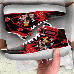 Deidara Sneakers Air Mid Custom Anime Akatsuki Shoes for OtakuGear Anime- 1- Gear Anime