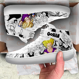 Gohan SSJ Sneakers Air Mid Custom Dragon Ball Anime Shoes Mix MangaGear Anime- 1- Gear Anime
