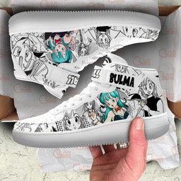 Bulma Sneakers Air Mid Custom Dragon Ball Anime Shoes Mix MangaGear Anime- 1- Gear Anime