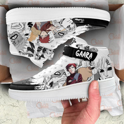 Gaara Sneakers Air Mid Custom Anime Shoes Mix Manga for OtakuGear Anime- 1- Gear Anime- 3- Gear Anime