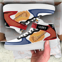 Luffy Sneakers Air Mid Custom Anime One Piece Shoes for OtakuGear Anime- 1- Gear Anime- 3- Gear Anime
