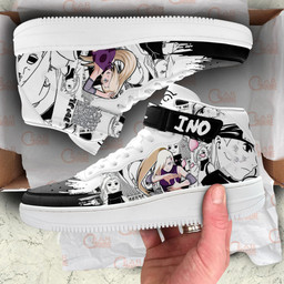 Ino Yamanaka Sneakers Air Mid Custom Anime Shoes Mix MangaGear Anime- 1- Gear Anime- 3- Gear Anime