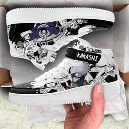 Kakashi and Obito Sneakers Air Mid Custom Anime Shoes Mix MangaGear Anime- 1- Gear Anime- 3- Gear Anime