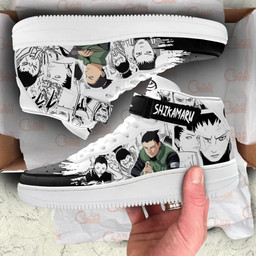 Shikamaru Nara Sneakers Air Mid Custom Anime Shoes Mix MangaGear Anime- 1- Gear Anime- 3- Gear Anime