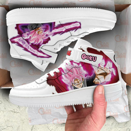 Goku Black Rose Sneakers Air Mid Custom Dragon Ball Anime Shoes for OtakuGear Anime- 1- Gear Anime- 3- Gear Anime