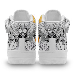 Zenitsu Sneakers Air Mid Custom Demon Slayer Anime Shoes Mix MangaGear Anime- 2- Gear Anime
