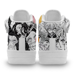 Nezuko Zenitsu Sneakers Air Mid Demon Slayer Anime Shoes Mix MangaGear Anime- 2- Gear Anime