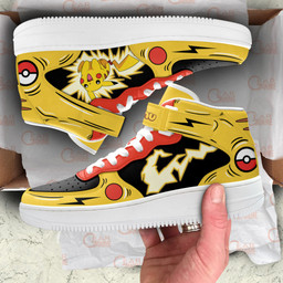 Pikachu Thunderbolt Sneakers Air Mid Pokemon Anime Shoes for OtakuGear Anime- 1- Gear Anime- 3- Gear Anime