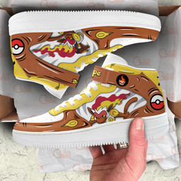 Infernape Sneakers Air Mid Custom Pokemon Anime Shoes For OtakuGear Anime- 1- Gear Anime- 3- Gear Anime