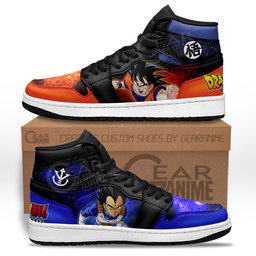 Vegeta and Goku Sneakers Dragon Ball Anime Shoes Mix Galaxy -  Dragon Ball Z - Angle 1