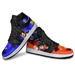 Vegeta and Goku Sneakers Dragon Ball Anime Shoes Mix Galaxy -  Dragon Ball Z - Angle 3