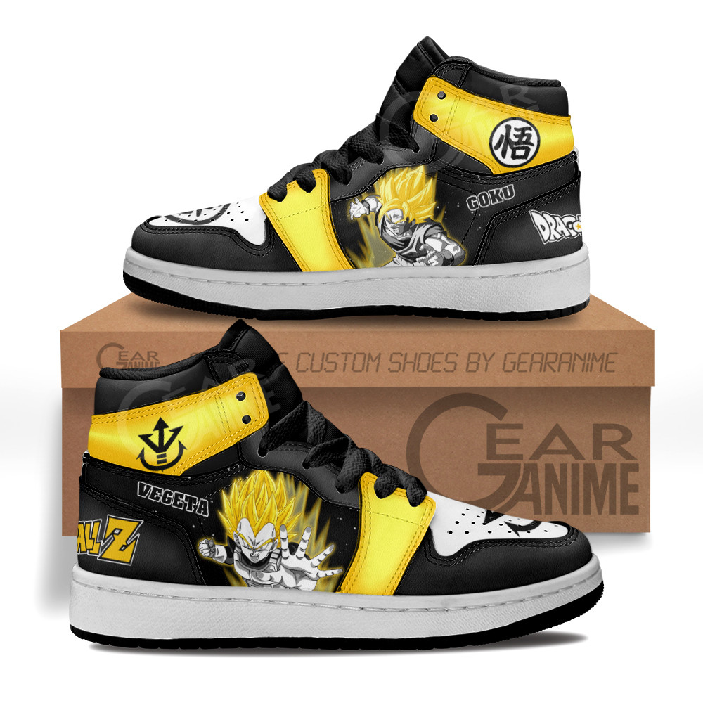 Goku and Vegeta Super Saiyan Kids Sneakers Dragon Ball Anime Kids Shoes for OtakuGear Anime