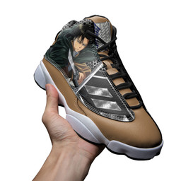 Levi Ackerman JD13 Sneakers Attack On Titan Custom Anime Shoes for OtakuGear Anime