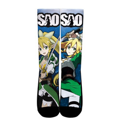 Leafa Socks Sword Art Online Custom Anime Socks for OtakuGear Anime