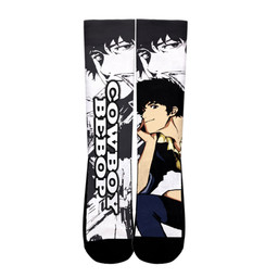 Spike Spiegel Socks Cowboy Bebop Custom Anime Socks Manga StyleGear Anime