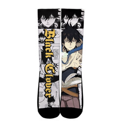 Yuno Grinberryall Socks Black Clover Custom Anime Socks Manga StyleGear Anime