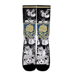 Blue Rose Socks Black Clover Custom Anime Socks Manga StyleGear Anime