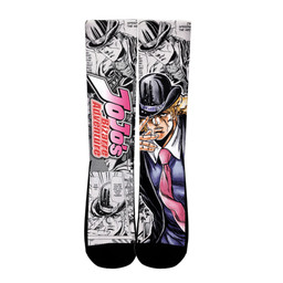 Robert E. O Speedwagon Socks Jojo's Bizarre Adventure Custom Anime SocksGear Anime