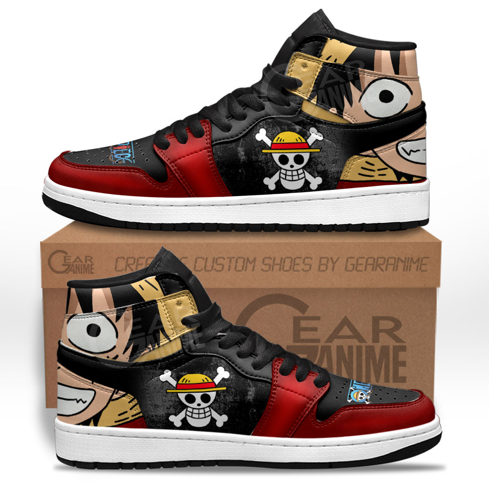 Luffy Sneakers One Piece Custom Anime Shoes For OtakuGear Anime