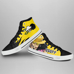 Usopp High Top Shoes One Piece Red Custom Anime Sneakers Gear Anime