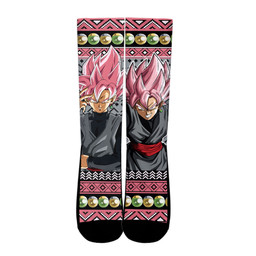 Goku Black Rose Socks Dragon Ball Custom Ugly Christmas Anime Socks Gear Anime