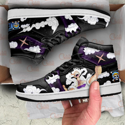 Luffy Gear 5 White Sneakers One Piece Custom Anime Shoes Gear Anime