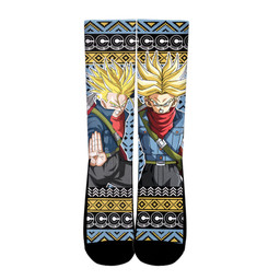 Trunks Super Saiyan Socks Dragon Ball Custom Ugly Christmas Anime Socks Gear Anime