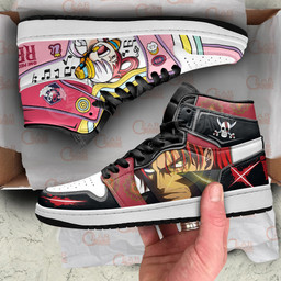 Shanks and Uta Sneakers One Piece Red Custom Anime Shoes Gear Anime