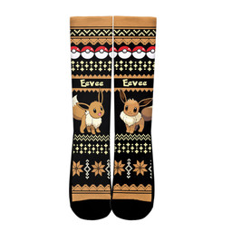 Eevee Socks Pokemon Custom Ugly Christmas Anime Socks Gear Anime