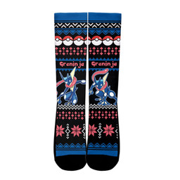 Greninja Socks Pokemon Custom Ugly Christmas Anime Socks Gear Anime