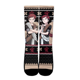 Gaara Socks Custom Ugly Christmas Anime Socks Gear Anime